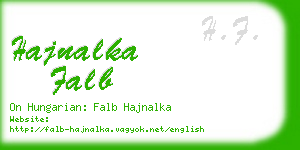 hajnalka falb business card